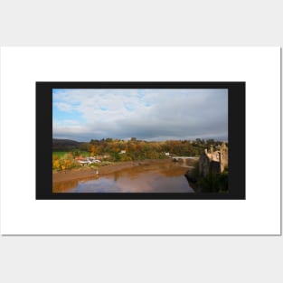 The Old Wye Bridge, Chepstow, Wales Posters and Art